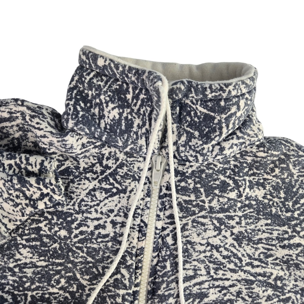 Artex Unisex L Blue Acid Wash San Francisco Quarter Zip Pullover Sweatshirt